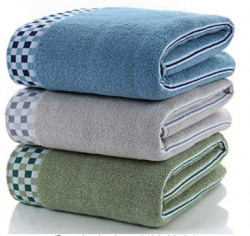 Face Towel 3 Piece Set 35 x 75 cm Soft Texture, 100% Cotton, Gym Towel, Workout Towel, Absorbent, Machine Washable