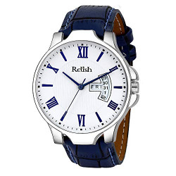 Relish Formal Day and Date Wrist Watch for Men and Boy