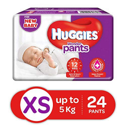 Huggies Wonder Pants Extra Small Size Diaper Pants, 24 Count