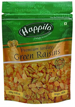 Happilo Premium Seedless Raisins, 250g (Pack of 2)
