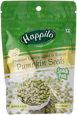 Happilo Premium Lightly Salted and Roasted Pumpkin Seeds, 35g (Pack of 12)