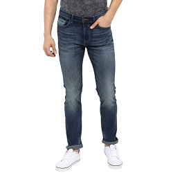 Red Tape Men's Skinny Fit Jeans (RTD7044A-32_Blue Grey_32W x 33L)