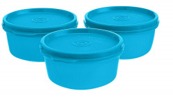 Signoraware Tiny Wonder Plastic Container Set, 200ml, Set of 3, T Blue 