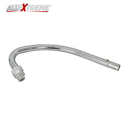 AllExtreme EXRG58 Twin Spark Exhaust Silencer Bend Pipe for All Royal Enfield Classic, Electra and Standard 350cc and 500cc (Chrome)