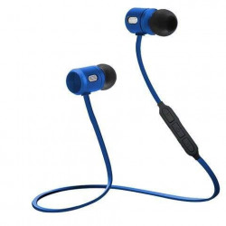 m-fit Magnetic Bluetooth 4.1 in-Ear Noise Isolating Sport Earbuds with Mic and Controller, Sweatproof (Blue)