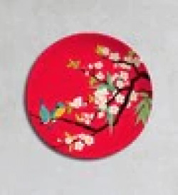 Multicolour Bone China Twilight Magic Wall Plate by Cyahi