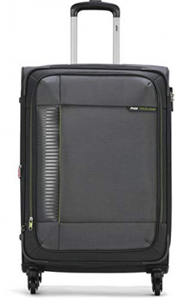 VIP Polyester 78 cms Steel Grey Softsided Check-in Luggage (STLITW81SGY)