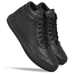 BERKINS Men's Latest Fashion Black Fine Casual High Top Boots Shoes for Outdoor & Party Wear
