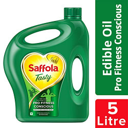 Saffola Tasty, Pro Fitness Conscious Edible Oil,Jar, 5 L