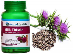 AuroHealth Milk Thistle Extract 100% Natural Herbal for Liver Support (500mg) - 60 Capsules Natural Herbal Products multivitamin capsule