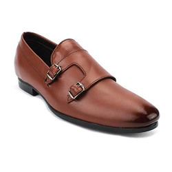 Duson Slip Formal Shoes for Men Color- Tan