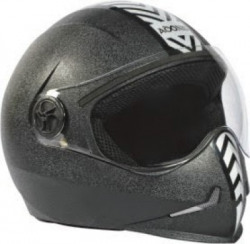 Steelbird Adonis Dashing Motorbike Helmet(Black, Silver)