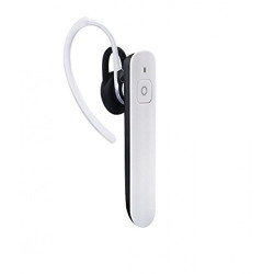 shopdeal Bluetooth Headset with Long staby Light Weight for Android Smart Phones and iPhone iOS/Tablets and Laptops Philips T129 Compatible (White)
