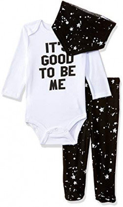 Mother's Choice Baby Boys' Clothing Set (IT9266_Black/White Combo_6-9 Months)