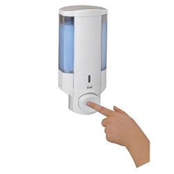 Puffin ABS Plastic Bathroom Wall Mounted Soap Dispenser (19 cm x 8 cm x 8.5 cm, White)
