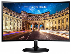 Samsung 59.8 cm (23.5 Inch) Curved LED Monitor - Full HD, VA Panel with VGA, HDMI, Audio Ports - LC24F390FHWXXL