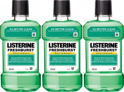 Listerine Mouthwash Combo - Fresh Burst  (750 ml)