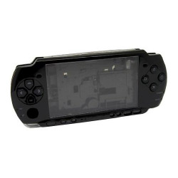 Generic High Quality Full Housing Shell Faceplate Case Part Replacement Compatible For Sony Psp 3000 Color Black