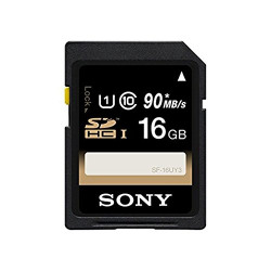 Sony 16GB UHS-I Class 10 SDHC Memory Card (SF-16UY3) 