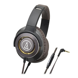 Audio-Technica Solid Bass ATH-WS770iSGM Over-Ear Headphones with in-line Mic (Gun Metal)