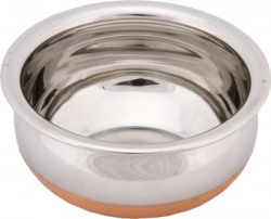 Bhalaria Copper Bottom Chetty Appachatty Pan 21 cm diameter(Aluminium, Glass)