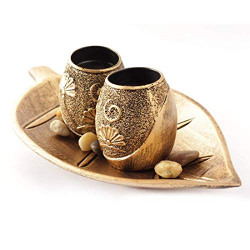 Skycandle Leaf Candle Holder Two Ball Candle Holders for Home Décor/Living Room Décor