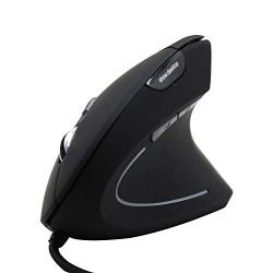Tecmac TM-VM Wired Vertical Ergonomic Optical Mouse (Black)
