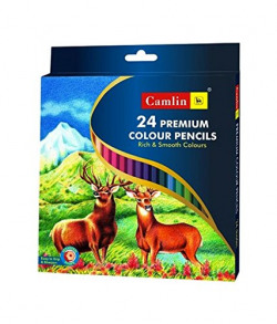 Camlin Kokuyo Premium Full Size Colour Pencil - 24 Shades