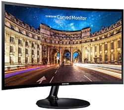 Samsung 23.5 inch (59.8 cm) Curved LED Backlit Computer Monitor - Full HD, VA Panel with VGA, HDMI, Audio Ports - LC24F390FHWXXL (Black)