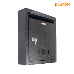  Klaxon High Grade Metal Small Letter Box (Black)