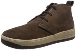 Woodland Men's Brown Leather Sneakers - 6 UK/India (40 EU)