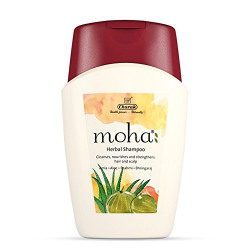 moha: Herbal Shampoo – Cleanses, nourishes and strengthens hair and scalp with Amla, Aloe, Brahmi and Bhringaraj, (100 ml)