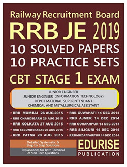 Railway Recruitment Board RRB Junior Engineer 2019 Solved Papers Practice Sets CBT Stage 1 Exam