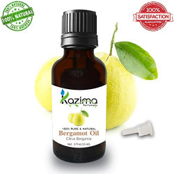 KAZIMA Bergamot Essential Oil - 100% Pure Natural & Undiluted For Skin care & Hair (15ml)