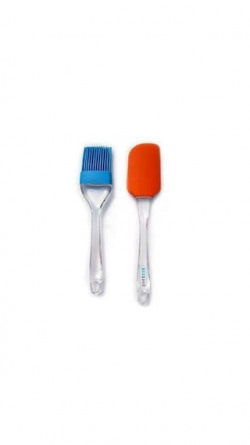 Pack of Silicon brush and Silicon spatula