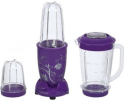 Wonderchef Nutri-blend Purple with Jar 400 W Juicer Mixer Grinder(Purple, 3 Jars)