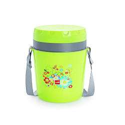  Cello Micra Insulated 4 Container Lunch Carrier, Green
