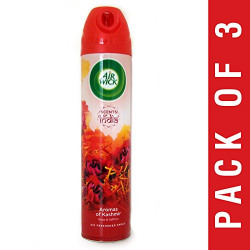 Airwick Scents of India Aerosol Aromas of Kashmir, 245 ml (Pack of 3)