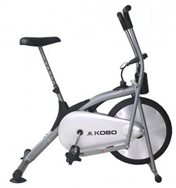Kobo Ab-1 Exercise Bike with Electronic Meter (Silver)