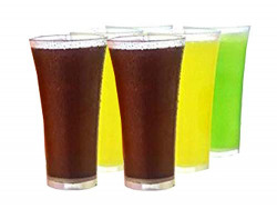 DFS Premium Unbreakable Stylish Beverage Party Glasses (Set of 6)(200 ml)