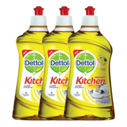  Dettol Kitchen Gel - 400 ml (Lemon, Pack of 3)