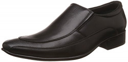 Auserio Men's Black Leather Formal Shoes - 8 UK/India (42 EU)(SS 277)