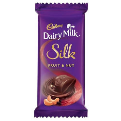 Cadbury Dairy Milk Silk Fruit and Nut Chocolate Bar, 55 gm (Pack of 8)