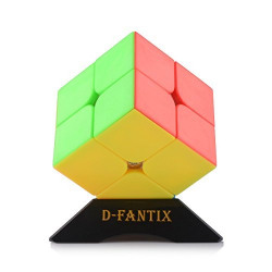 D-FantiX Moyu Lingpo 2x2 Speed Cube Stickerless Puzzle Smooth Magic Cube (50mm)