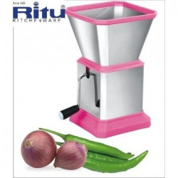  Ritu J-109 Plastic Chilly Cutter, Pink/Silver