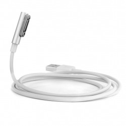  Electomania® Compatible for Sony Xperia Z1 Z2 Z3 Led Magnetic Usb Charging Charger Cable Wire (White)