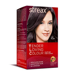 Streax TLC Soft Gel Hair Colour-Plum-170 ml