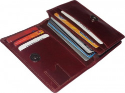 Style 98 Genuine Leather 10 Card Holder(Set of 1, Brown)