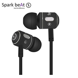 Spark beAt SHB10 Heavy BassHead Headphone Base Earphone Wired Headset with Mic (Bold Black, Metal, In the Ear)