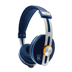 URBN Thump 500 MS Dhoni Edition Bluetooth Wireless Headphone with HD Sound Deep Bass and Built-in Microphone (Blue)